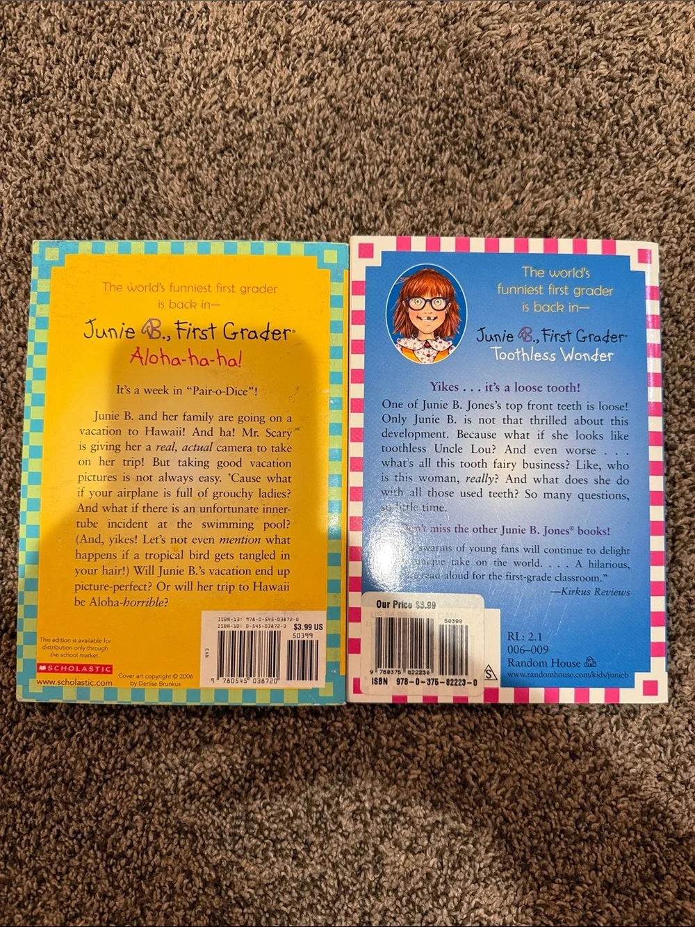 TWO Junie B. Jones Children’s Books